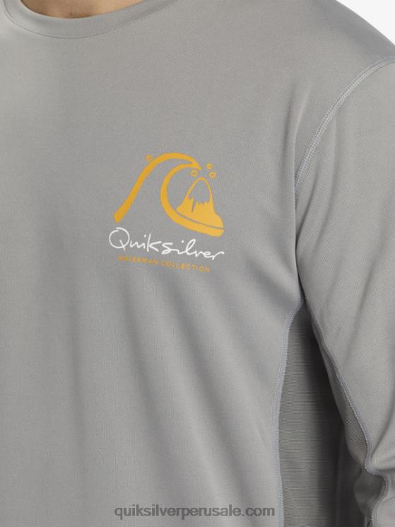Quiksilver N8LNT258 hombres piel de tiburon camiseta de surf de manga larga waterman bamboo check 2 upf 50