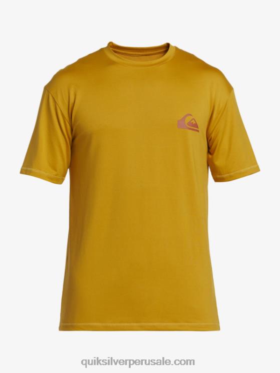Quiksilver N8LNT317 hombres trigo camiseta de surf de manga corta mix session upf 50