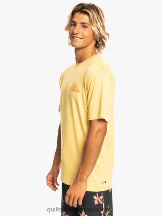 Quiksilver N8LNT317 hombres trigo camiseta de surf de manga corta mix session upf 50