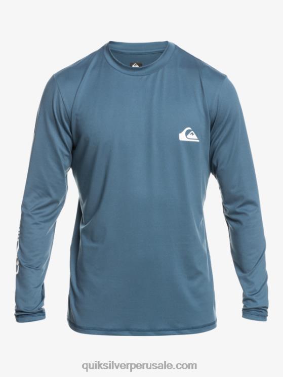 Quiksilver N8LNT402 hombres mar de bering omni session camiseta de surf de manga larga upf 50