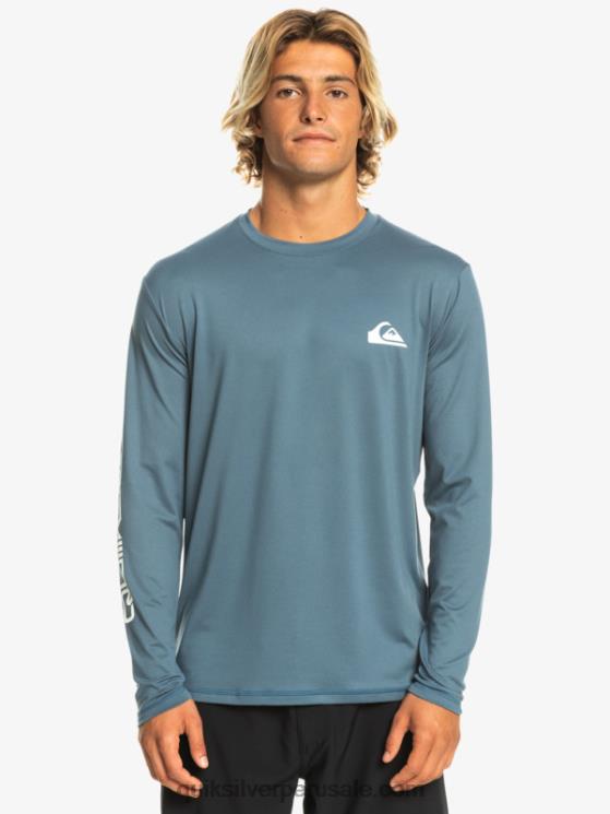 Quiksilver N8LNT402 hombres mar de bering omni session camiseta de surf de manga larga upf 50