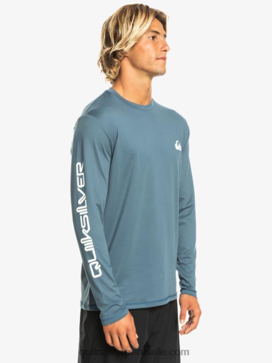 Quiksilver N8LNT402 hombres mar de bering omni session camiseta de surf de manga larga upf 50