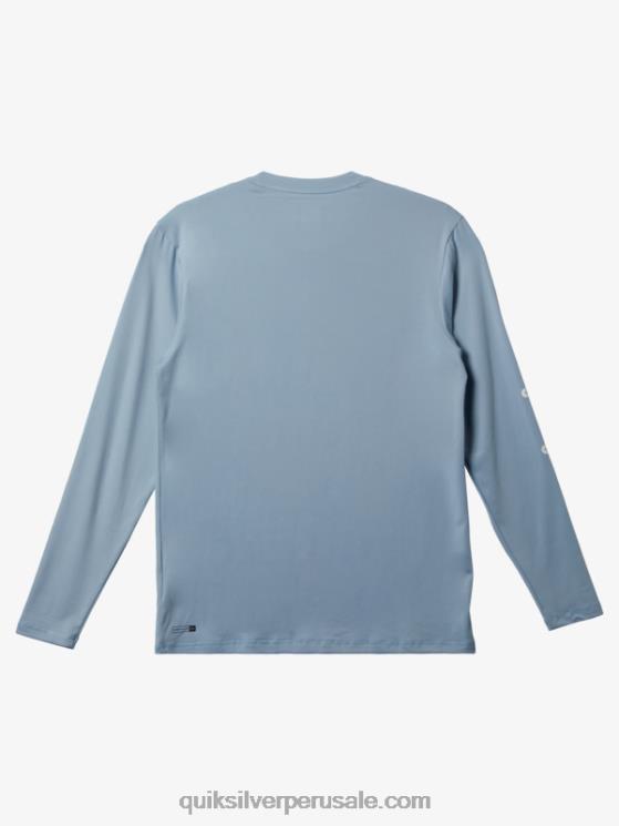 Quiksilver N8LNT404 hombres azul celeste omni session camiseta de surf de manga larga upf 50