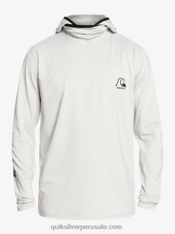 Quiksilver N8LNT418 hombres brezo gris violeta camiseta de surf heritage upf 50 de manga larga
