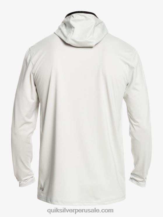 Quiksilver N8LNT418 hombres brezo gris violeta camiseta de surf heritage upf 50 de manga larga