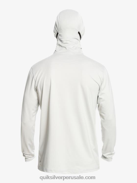 Quiksilver N8LNT418 hombres brezo gris violeta camiseta de surf heritage upf 50 de manga larga