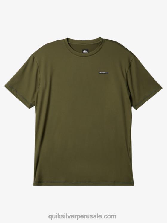 Quiksilver N8LNT538 hombres trébol de cuatro hojas playera de surf de manga corta omni session upf 50