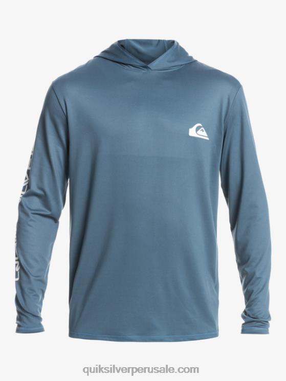 Quiksilver N8LNT770 hombres mar de bering camiseta de surf de manga larga omni session upf 50