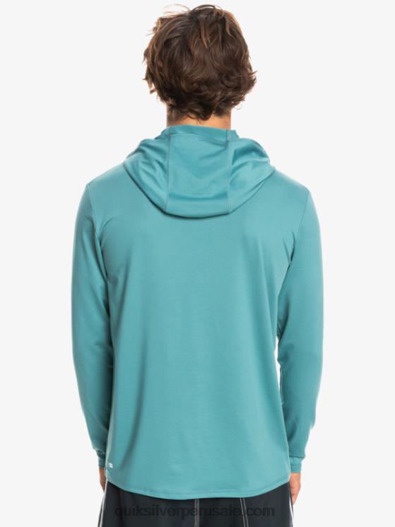 Quiksilver N8LNT772 hombres azul bretaña camiseta de surf de manga larga omni session upf 50