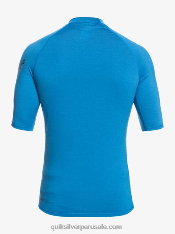 Quiksilver N8LNT814 hombres snorkel azul brezo todos los tiempos manga corta upf 50 rashguard
