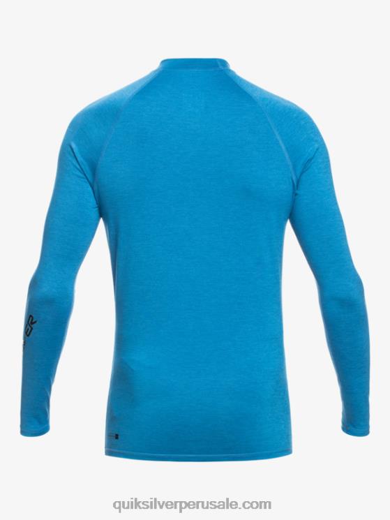 Quiksilver N8LNT823 hombres brezo azul vallarta todos los tiempos manga larga upf 50 rashguard