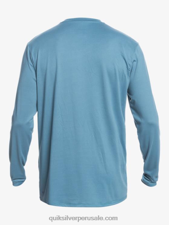 Quiksilver N8LNT847 hombres provenzal playera de manga larga con rayas sólidas upf 50 surf