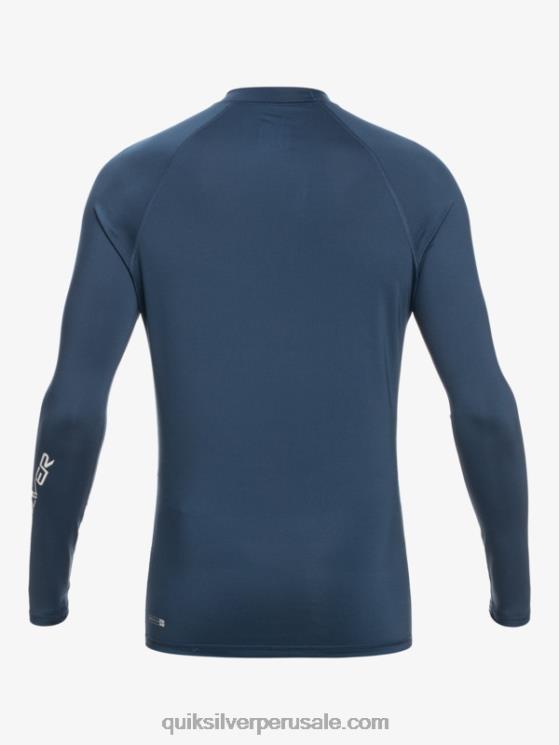 Quiksilver N8LNT853 hombres insignias azules todos los tiempos manga larga upf 50 rashguard