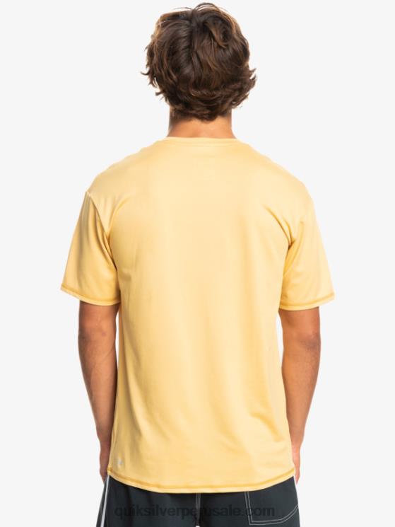 Quiksilver N8LNT887 hombres trigo playera de surf de manga corta UPF 50 Solid Streak