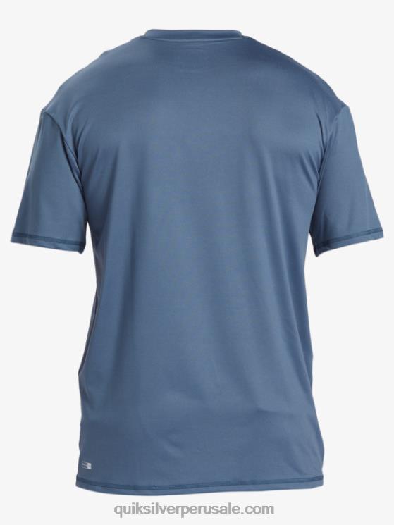 Quiksilver N8LNT888 hombres mar de bering playera de surf de manga corta UPF 50 Solid Streak