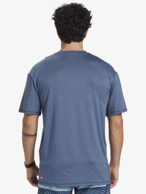 Quiksilver N8LNT888 hombres mar de bering playera de surf de manga corta UPF 50 Solid Streak
