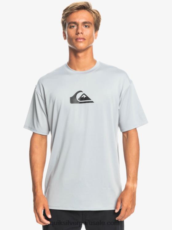 Quiksilver N8LNT890 hombres aguanieve playera de surf de manga corta UPF 50 Solid Streak