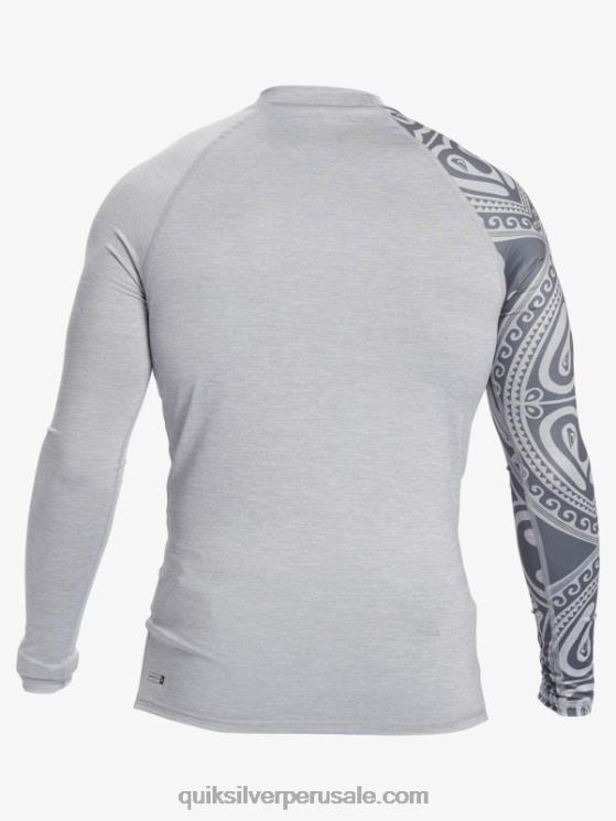 Quiksilver N8LNT922 hombres brezo aguanieve camiseta de surf de manga larga hawaii big island upf 50