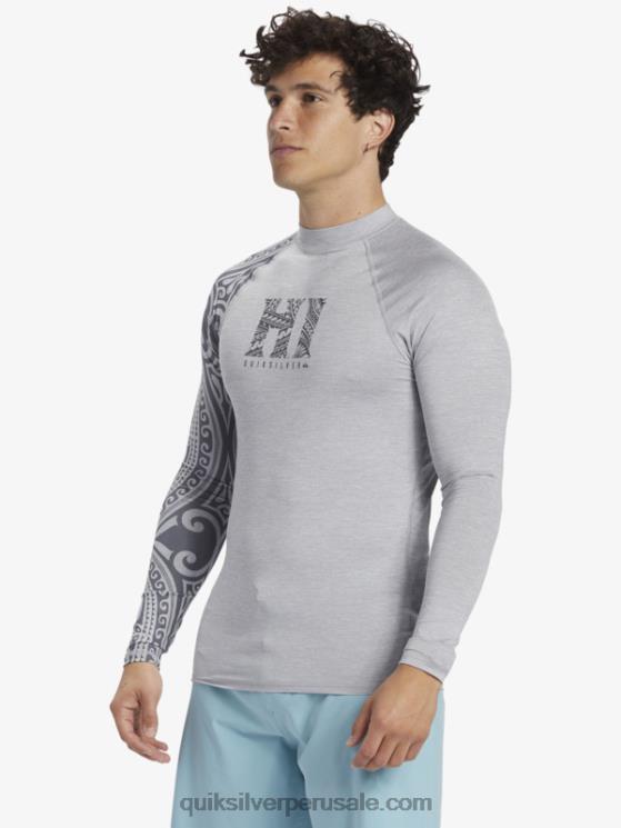 Quiksilver N8LNT922 hombres brezo aguanieve camiseta de surf de manga larga hawaii big island upf 50