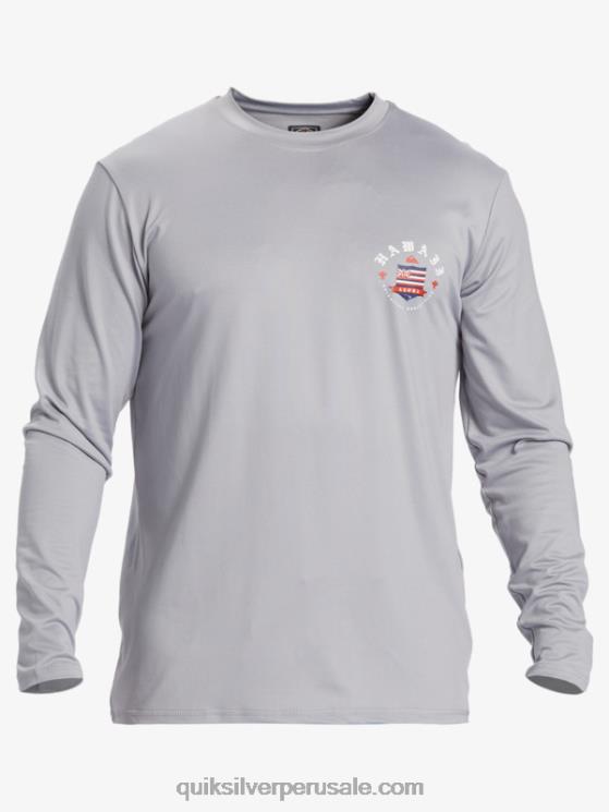 Quiksilver N8LNT925 hombres aguanieve camiseta de surf de manga larga hawaii royal upf 50
