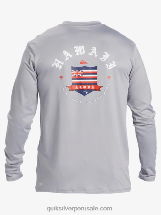 Quiksilver N8LNT925 hombres aguanieve camiseta de surf de manga larga hawaii royal upf 50