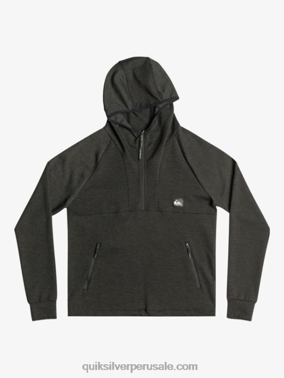 Quiksilver N8LNT1028 hombres brezo fantasma quítate la sudadera con capucha