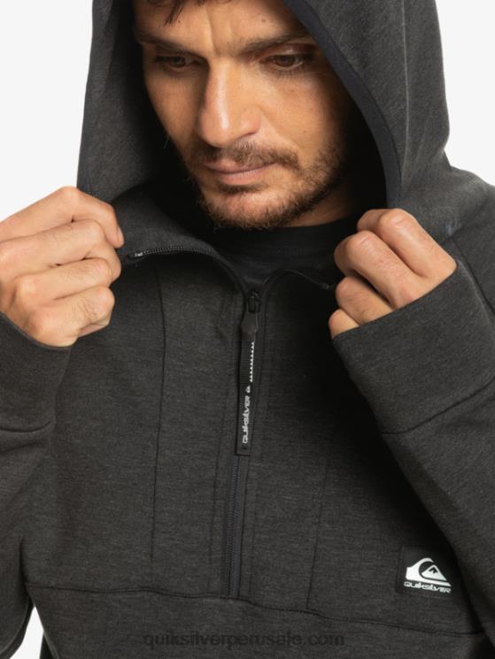 Quiksilver N8LNT1028 hombres brezo fantasma quítate la sudadera con capucha