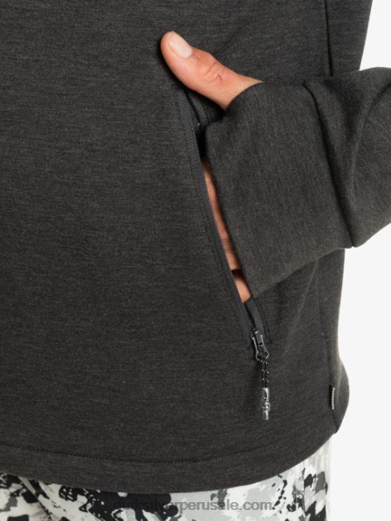 Quiksilver N8LNT1028 hombres brezo fantasma quítate la sudadera con capucha
