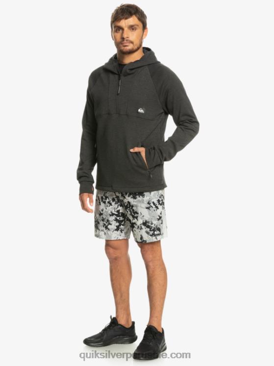 Quiksilver N8LNT1028 hombres brezo fantasma quítate la sudadera con capucha