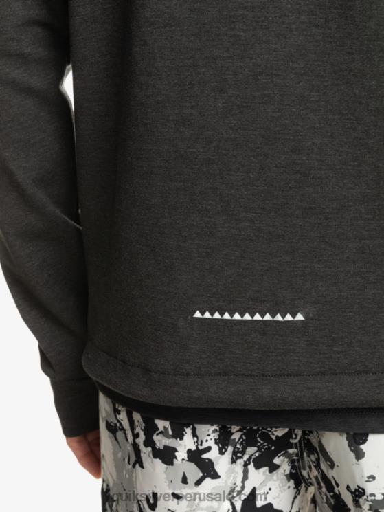 Quiksilver N8LNT1028 hombres brezo fantasma quítate la sudadera con capucha