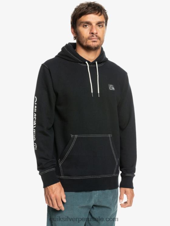 Quiksilver N8LNT1033 hombres negro la sudadera con capucha original
