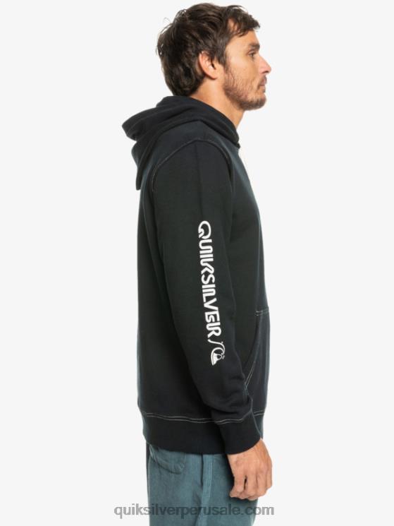Quiksilver N8LNT1033 hombres negro la sudadera con capucha original