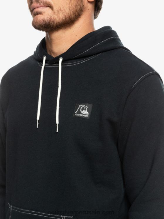 Quiksilver N8LNT1033 hombres negro la sudadera con capucha original
