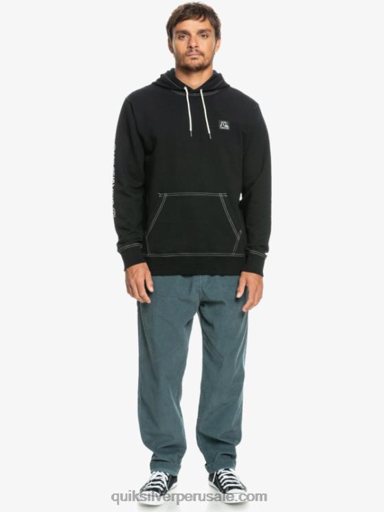 Quiksilver N8LNT1033 hombres negro la sudadera con capucha original
