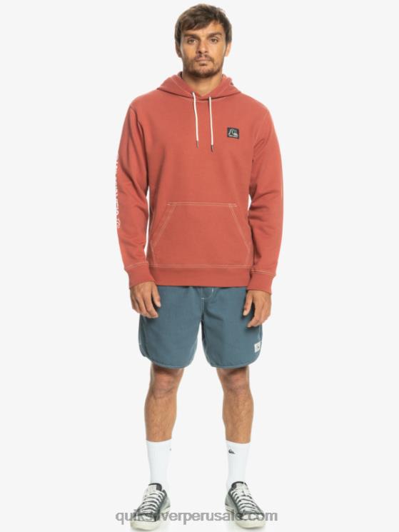Quiksilver N8LNT1034 hombres Marsala la sudadera con capucha original