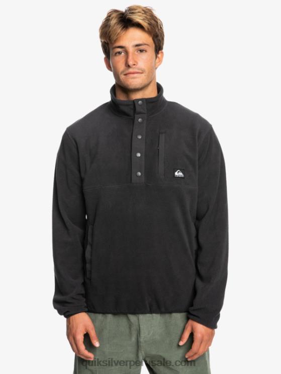 Quiksilver N8LNT1040 hombres fantasma jersey de forro polar con botones de presión sin destino