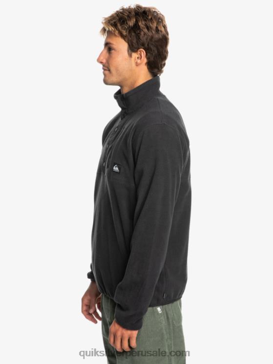 Quiksilver N8LNT1040 hombres fantasma jersey de forro polar con botones de presión sin destino