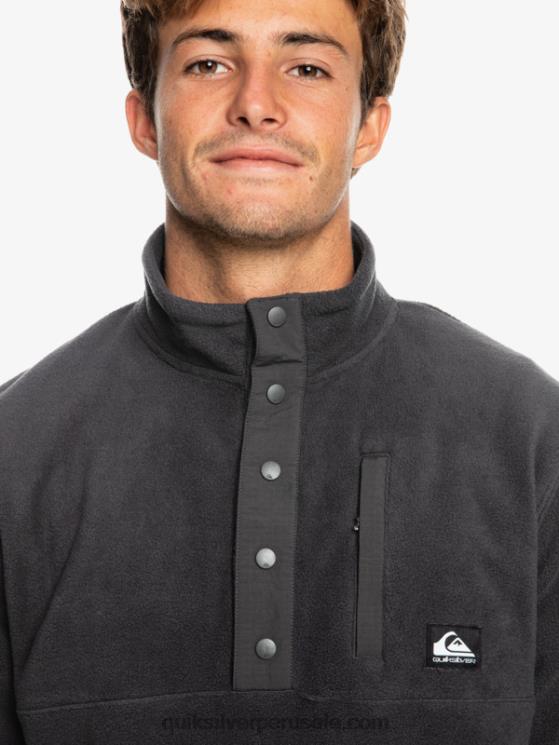 Quiksilver N8LNT1040 hombres fantasma jersey de forro polar con botones de presión sin destino
