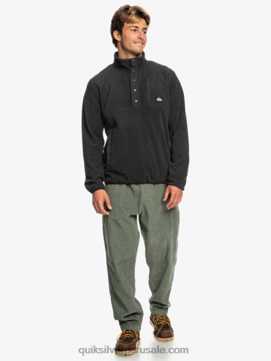 Quiksilver N8LNT1040 hombres fantasma jersey de forro polar con botones de presión sin destino