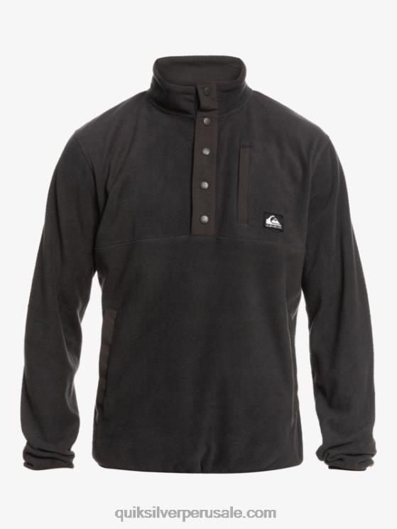 Quiksilver N8LNT1040 hombres fantasma jersey de forro polar con botones de presión sin destino