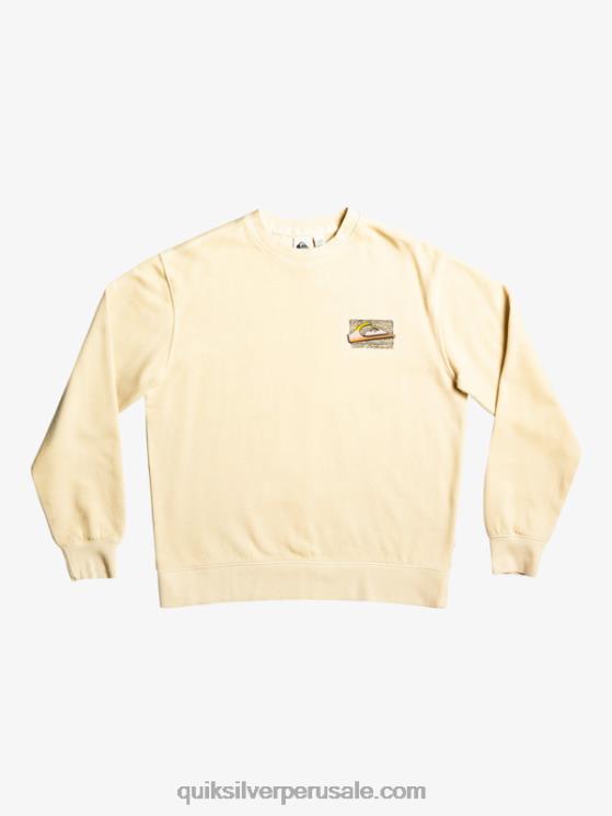 Quiksilver N8LNT1056 hombres abedul sudadera con diseño de losa de neón