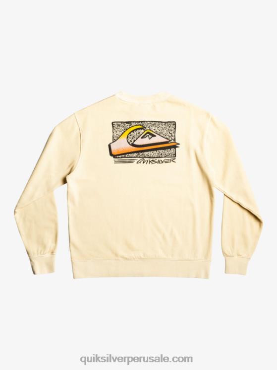 Quiksilver N8LNT1056 hombres abedul sudadera con diseño de losa de neón