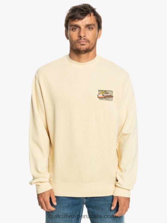 Quiksilver N8LNT1056 hombres abedul sudadera con diseño de losa de neón