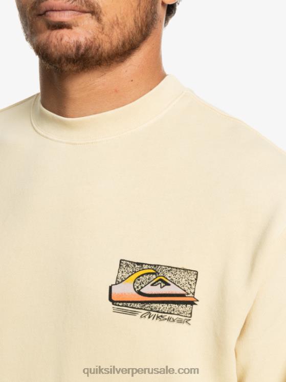 Quiksilver N8LNT1056 hombres abedul sudadera con diseño de losa de neón