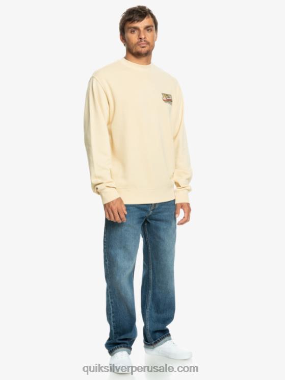 Quiksilver N8LNT1056 hombres abedul sudadera con diseño de losa de neón