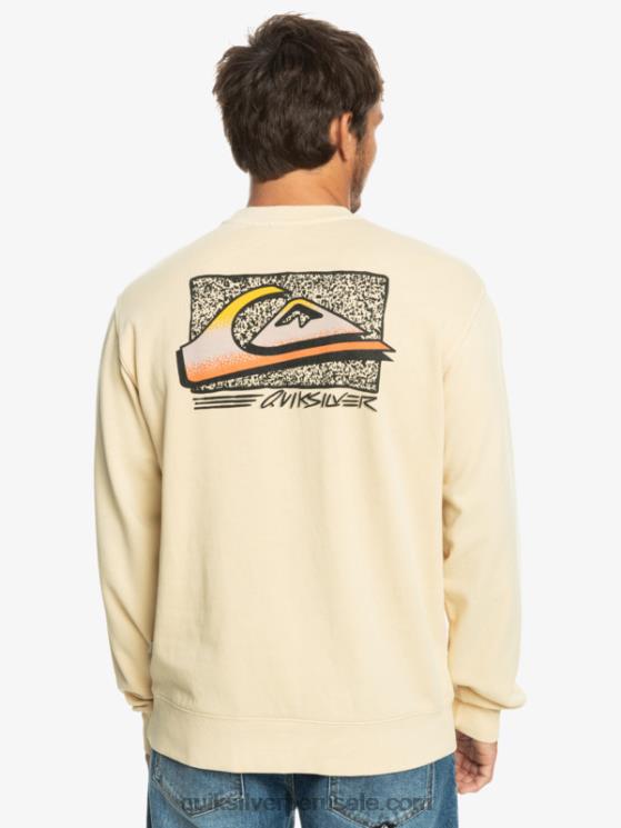 Quiksilver N8LNT1056 hombres abedul sudadera con diseño de losa de neón