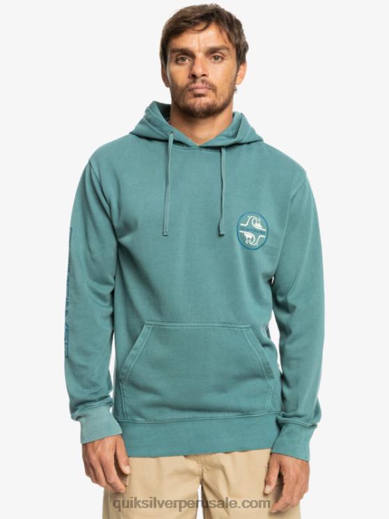 Quiksilver N8LNT1220 hombres azul bretaña sudadera con capucha dulce como losa