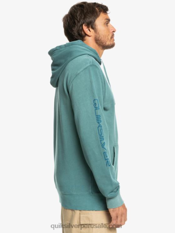 Quiksilver N8LNT1220 hombres azul bretaña sudadera con capucha dulce como losa