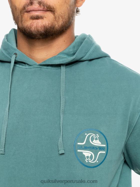 Quiksilver N8LNT1220 hombres azul bretaña sudadera con capucha dulce como losa