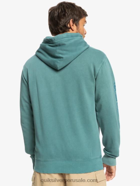 Quiksilver N8LNT1220 hombres azul bretaña sudadera con capucha dulce como losa